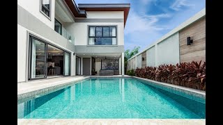 New Secure Estate of 3-5 Bed Pool Villas Nearing Completion in Excellent Location at Jomtien, Pattaya City - 4-5 Bed Units