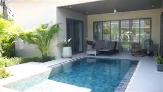 New Contemporary Three Bedroom Pool Villa with Modern Furniture for Sale in Cherng Talay