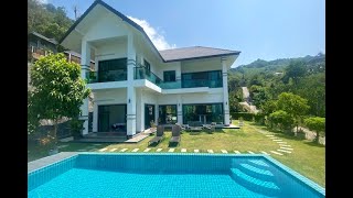 Two Storey Four Bedroom Luxury Sea View House with Private Pool for Sale in Karon